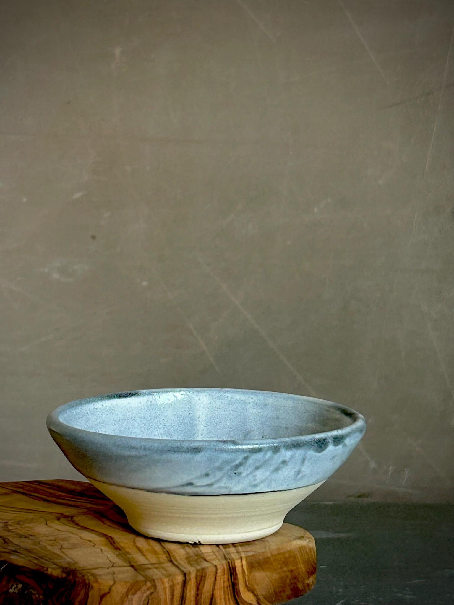 Handmade Ceramic Prep Bowl | Linen Gray Stoneware Mini Bowl | Pottery Pinch Bowl | Olive Oil Dipping Bowl | Condiment & Snack Bowl | Mezze