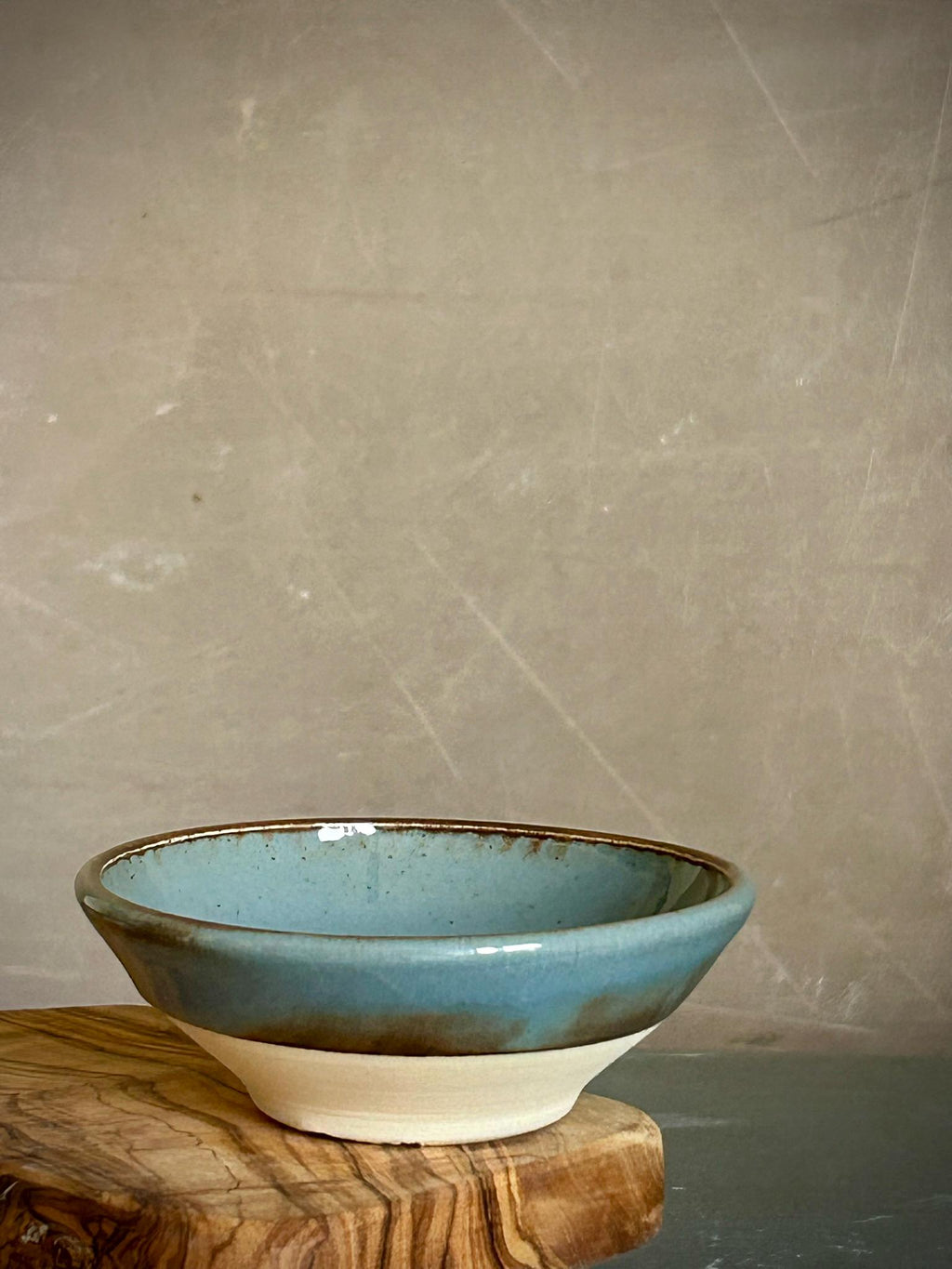 Handmade Ceramic Prep Bowl | River Drift Stoneware Mini Bowl | Pottery Pinch Bowl | Olive Oil Dipping Bowl | Condiment & Snack Bowl | Mezze