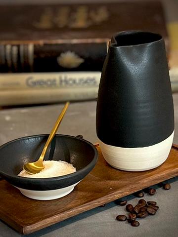 Handmade Ceramic Prep Bowl | Blackstone Stoneware Mini Bowl | Pottery Pinch Bowl | Olive Oil Dipping Bowl | Condiment & Snack Bowl | Mezze