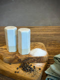 Handmade Ceramic Salt & Pepper Shaker Set | White Dove Artisan Stoneware Salt and Pepper Shakers | Modern Farmhouse | Pottery Kitchen Gift