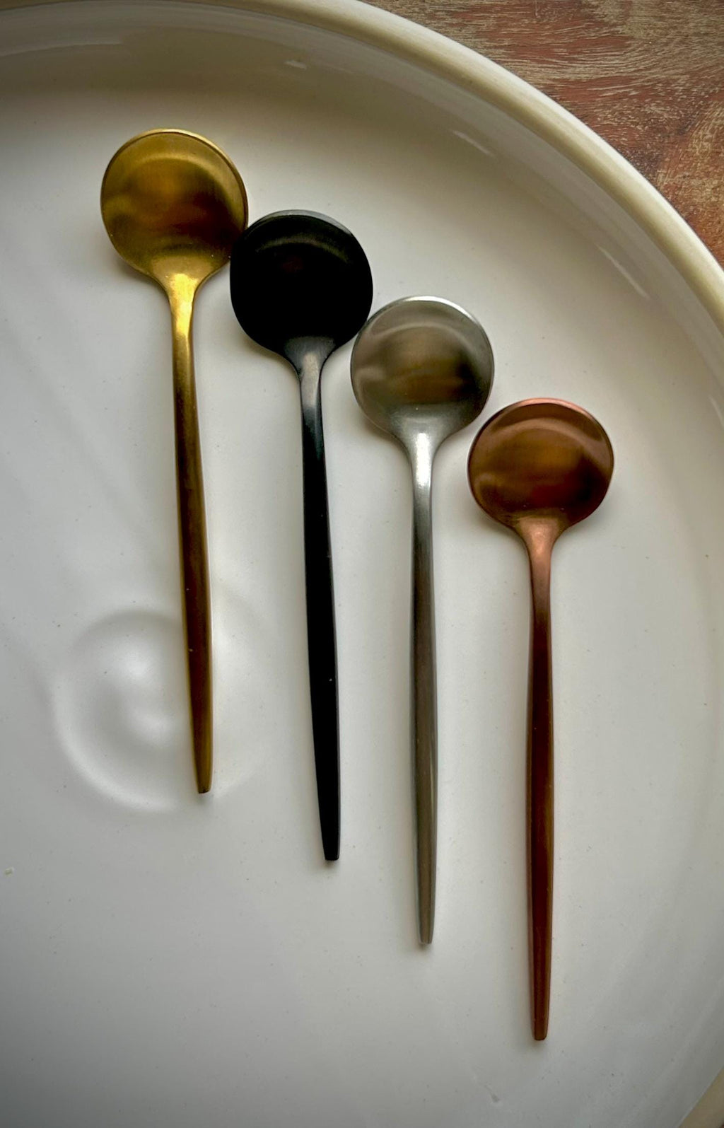 Modern Espresso Spoon | Stainless Steel Coffee Spoon | Demitasse Spoon | Dessert Spoon | Choose Your Finish