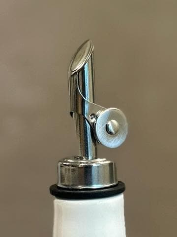 Weighted Oil Pourer Spout Replacement | Choice of Finish | Nickel, Black, Copper, Gold