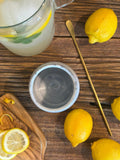 Handmade Ceramic Tumbler | Linen Gray Bell Stoneware Drinking Glass | Pottery Whiskey Tumbler | Lemonade | Tea | Juice