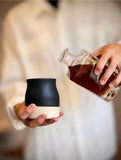 Handmade Ceramic Tumbler | Blackstone Bell Stoneware Drinking Glass | Pottery Whiskey Tumbler | Tea | Lemonade | Juice
