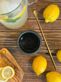 Handmade Ceramic Tumbler | Blackstone Bell Stoneware Drinking Glass | Pottery Whiskey Tumbler | Tea | Lemonade | Juice