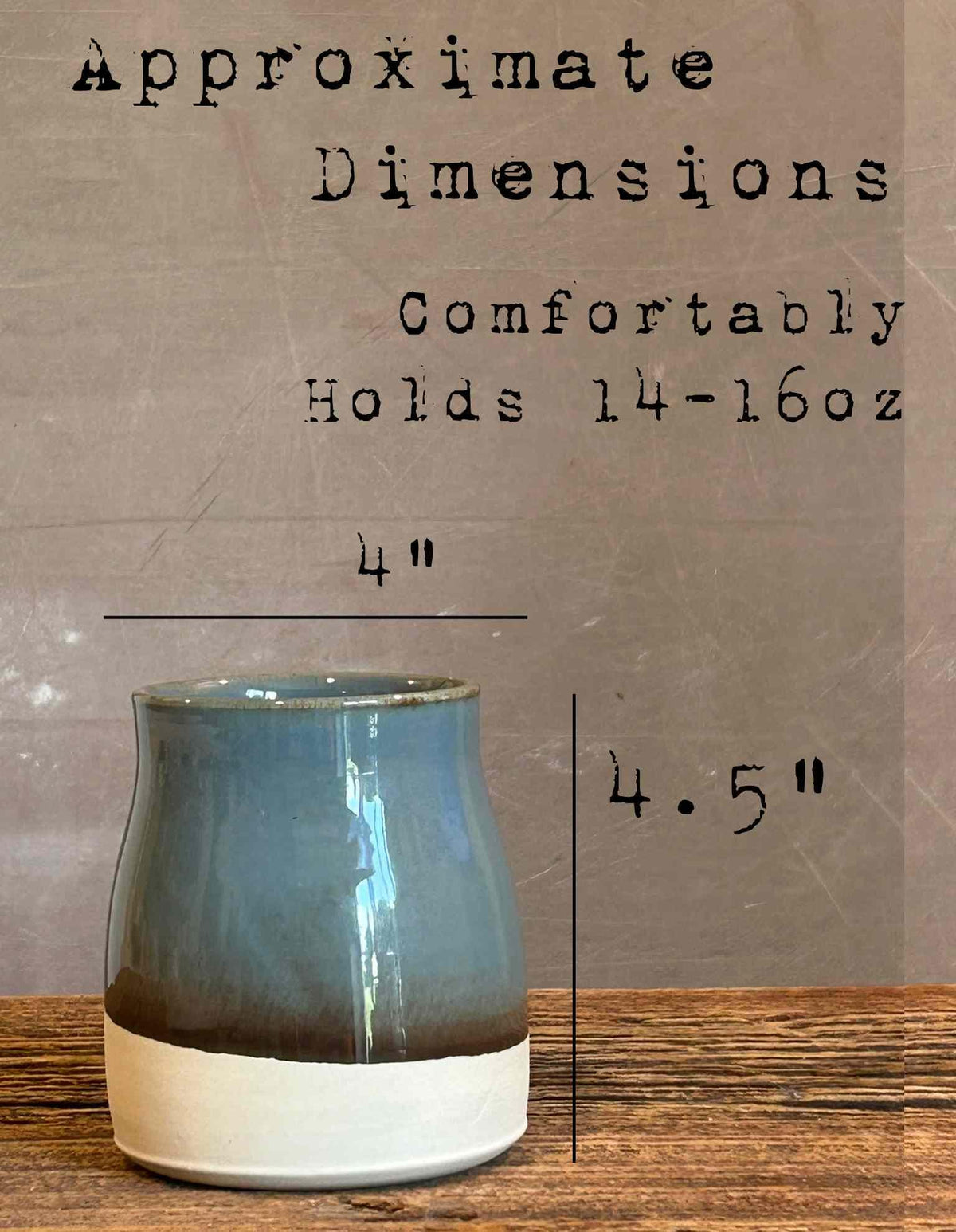 Handmade Ceramic Tumbler | Riverdrift Bell Stoneware Drinking Glass | Pottery Whiskey Tumbler | Tea | Lemonade | Juice