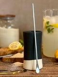 Handmade Ceramic Tumbler | Blackstone Tall Stoneware Drinking Glass | Artisan Pottery Cup | Tea | Lemonade | Juice | Bath