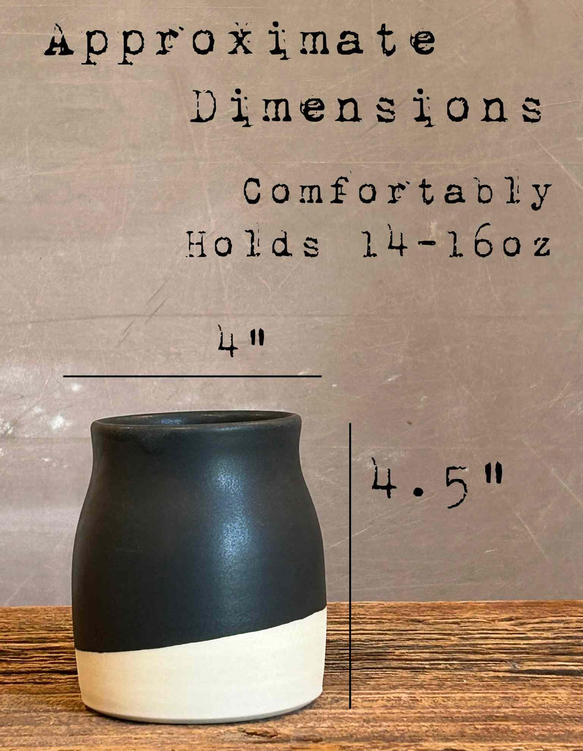 Handmade Ceramic Tumbler SET of 4 | Blackstone Bell Stoneware Drinking Glass | Artisan Pottery Whiskey Tumbler | Lemonade | Tea | Juice