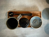 Handmade Loose Leaf Tea Gift Set | Ceramic Tall Mug with Lid, Stainless Steel Infuser, Tea Scoop & Acacia Tray | Riverdrift | Gift Basket