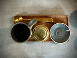 Handmade Loose Leaf Tea Gift Set | Ceramic Tall Mug with Lid, Stainless Steel Infuser, Tea Scoop & Acacia Tray | Riverdrift | Gift Basket