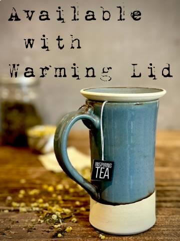 Handmade Stoneware Tall Mug | Riverdrift Blue | Rustic Ceramic Coffee Cup | Wheel Thrown | Artisan Coffee Mug