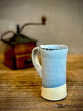 Handmade Stoneware Tall Mug | Linen Gray | Rustic Ceramic Coffee Cup | Wheel Thrown | Artisan Coffee Mug
