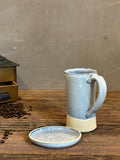Handmade Stoneware Tall Mug | Linen Gray | Rustic Ceramic Coffee Cup | Wheel Thrown | Artisan Coffee Mug