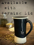 Handmade Stoneware Tall Mug | Blackstone | Rustic Ceramic Coffee Cup | Wheel Thrown | Artisan Coffee Mug