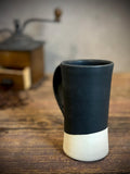 Handmade Stoneware Tall Mug | Blackstone | Rustic Ceramic Coffee Cup | Wheel Thrown | Artisan Coffee Mug