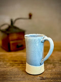Handmade Stoneware Tall Mug | Linen Gray | Rustic Ceramic Coffee Cup | Wheel Thrown | Artisan Coffee Mug