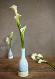Linen Gray Bud Vase | Handmade Ceramic Vase | Wheel-Thrown Stoneware Flower Vase | 5 inch Mini Pottery Vase | Modern Farmhouse