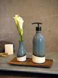 Handmade Ceramic Classic Soap Dispenser | Riverdrift Stoneware Soap Pump | Refillable Bathroom & Kitchen Pump | Modern Farmhouse Decor