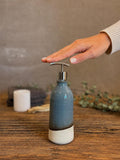 Handmade Ceramic Classic Soap Dispenser | Riverdrift Stoneware Soap Pump | Refillable Bathroom & Kitchen Pump | Modern Farmhouse Decor