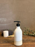 Handmade Ceramic Classic Soap Dispenser | White Dove Stoneware Soap Pump | Refillable Bathroom & Kitchen Pump | Modern Farmhouse Decor
