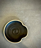 Handmade Ceramic Spoon Rest | Blackstone Stoneware Spoon Holder | Pottery Utensil Rest