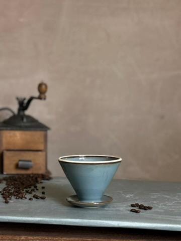 Handmade Ceramic Pour Over Coffee Dripper | Stoneware Coffee Brewer | Reusable Manual Coffee Maker | Riverdrift