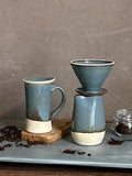Handmade Ceramic Pour Over Coffee Dripper | Stoneware Coffee Brewer | Reusable Manual Coffee Maker | Riverdrift