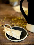 Handmade Ceramic Tall Mug with Multi-Use Lid SET | Blackstone | Pottery Coffee Cup | Wheel Thrown