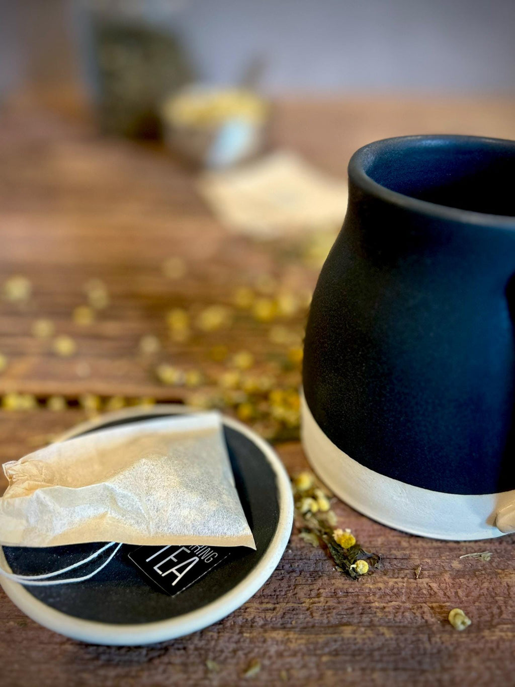 Handmade Ceramic Bell Mug with Multi-Use Lid Set | Blackstone | Pottery Coffee Cup | Wheel Thrown