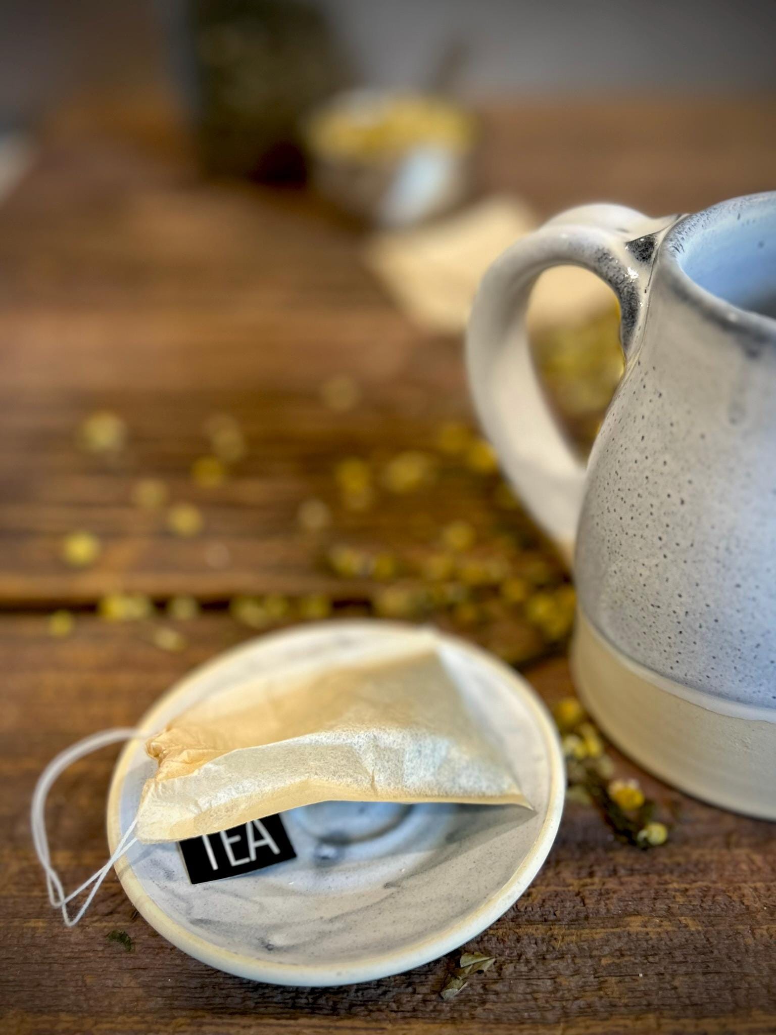 Handmade Ceramic Bell Mug with Multi-Use Lid Set | Linen Gray | Pottery Coffee Cup | Wheel Thrown
