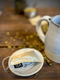 Handmade Ceramic Bell Mug with Multi-Use Lid Set | Linen Gray | Pottery Coffee Cup | Wheel Thrown