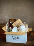 Handmade Ceramic Bell Mug with Multi-Use Lid Set | Linen Gray | Pottery Coffee Cup | Wheel Thrown