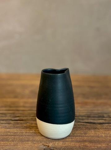 Handmade Ceramic Cream & Sugar SET | Blackstone Artisan Stoneware Creamer, Sugar Bowl, Spoon and Tray SET | Pottery Coffee Bar Set