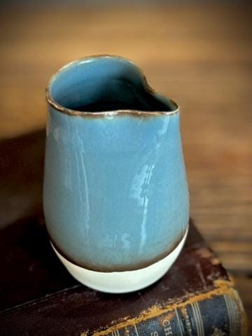 Handmade Ceramic Cream & Sugar SET | Riverdrift Artisan Stoneware Creamer, Sugar Bowl, Spoon and Tray SET | Pottery Coffee Bar Set