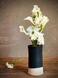 Handmade Ceramic Wine Chiller, Utensil Holder & Vase | Blackstone Artisan Stoneware Kitchen Crock | Champagne Chiller
