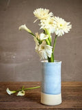 Handmade Ceramic Wine Chiller, Utensil Holder & Vase | Linen Gray Artisan Stoneware Kitchen Crock | Champagne Chiller