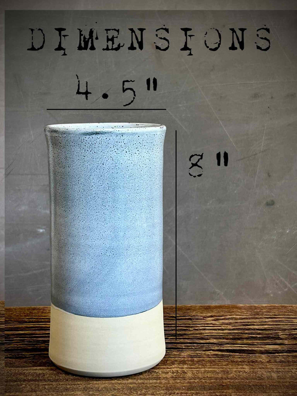 Handmade Ceramic Wine Chiller, Utensil Holder & Vase | Linen Gray Artisan Stoneware Kitchen Crock | Champagne Chiller