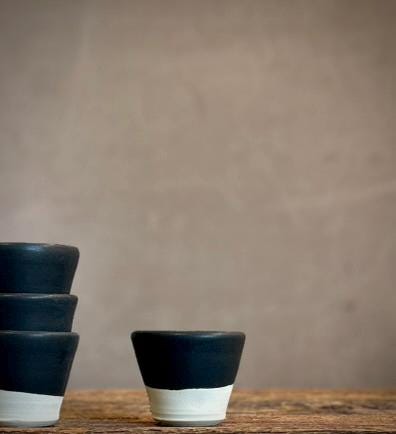 Handmade Ceramic Dip Bowls | Blackstone Stoneware Appetizer & Condiment Bowls | Hummus, Salsa, Olive Bowls | Available in Sets of 4, 6 or 8