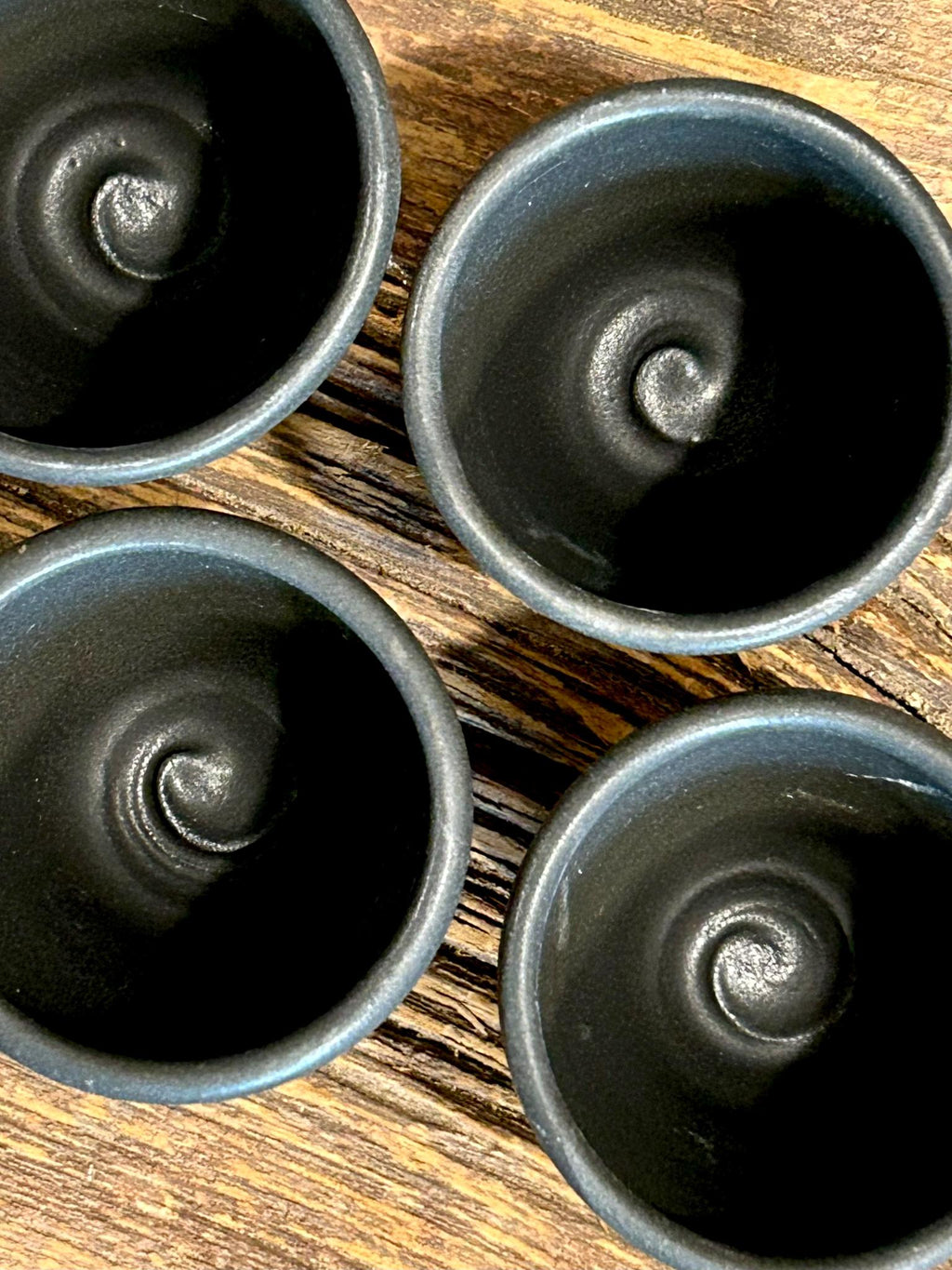 Handmade Ceramic Dip Bowls | Blackstone Stoneware Appetizer & Condiment Bowls | Hummus, Salsa, Olive Bowls | Available in Sets of 4, 6 or 8