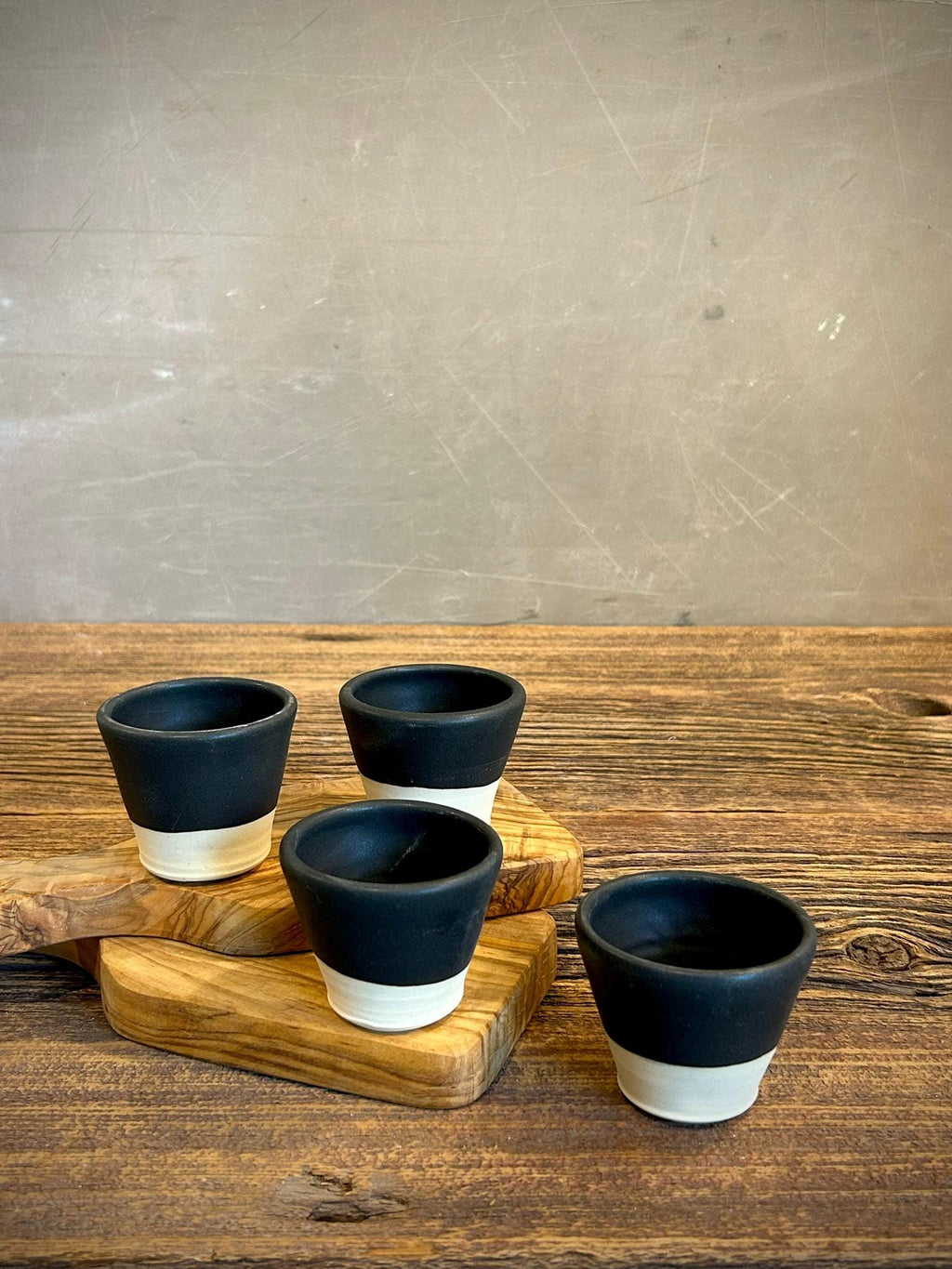 Handmade Ceramic Dip Bowls | Blackstone Stoneware Appetizer & Condiment Bowls | Hummus, Salsa, Olive Bowls | Available in Sets of 4, 6 or 8