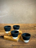 Handmade Ceramic Dip Bowls | Blackstone Stoneware Appetizer & Condiment Bowls | Hummus, Salsa, Olive Bowls | Available in Sets of 4, 6 or 8