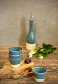 Handmade Ceramic Dip Bowls | Riverdrift Stoneware Appetizer & Condiment Bowls | Hummus, Salsa, Olive Bowls | Available in Sets of 4, 6 or 8