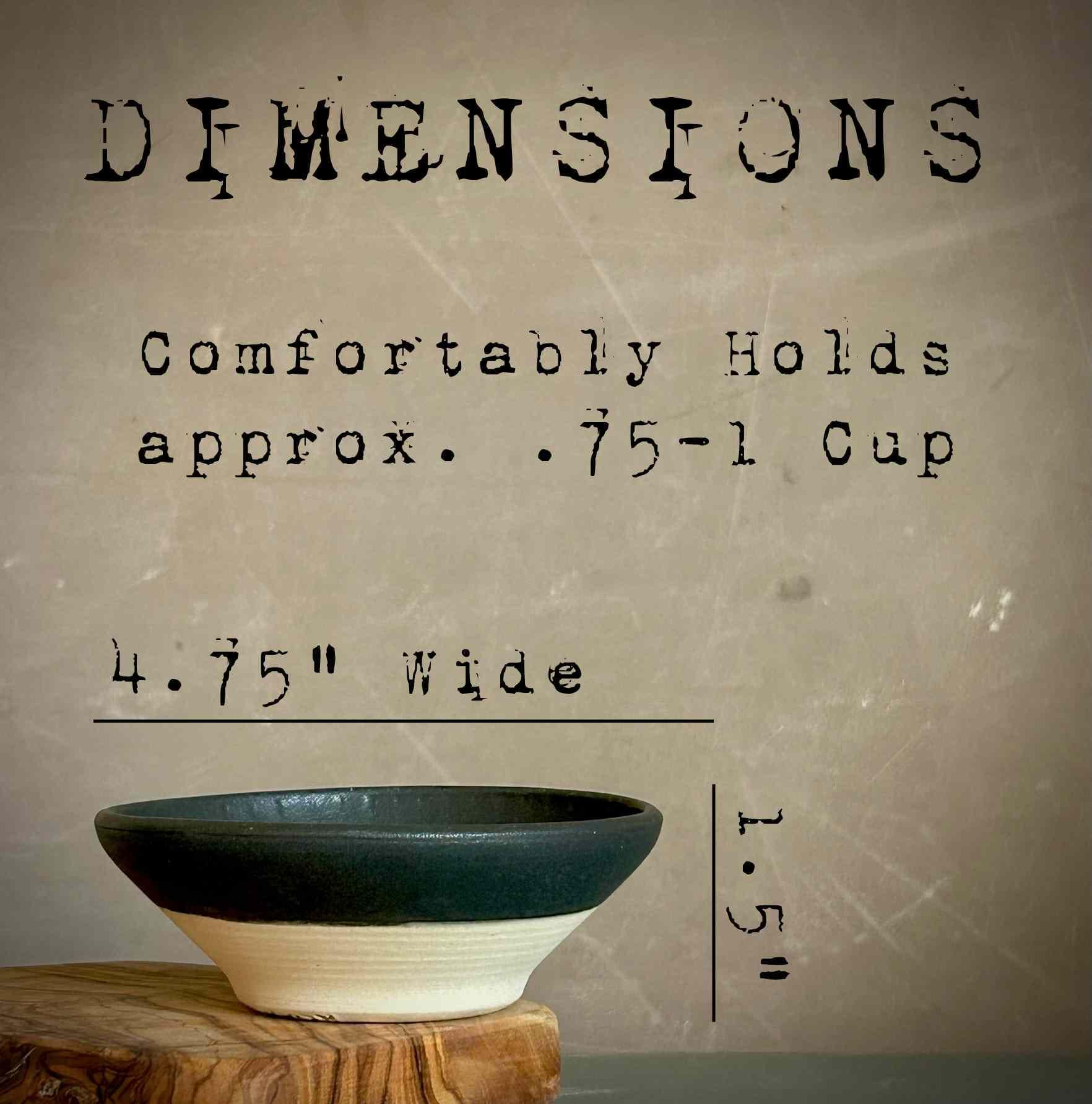 Handmade Ceramic Serving Bowl | Blackstone Artisan Stoneware Bowl | Pasta, Soup, Salad, Ramen & Snack Bowl | Choose Your Size