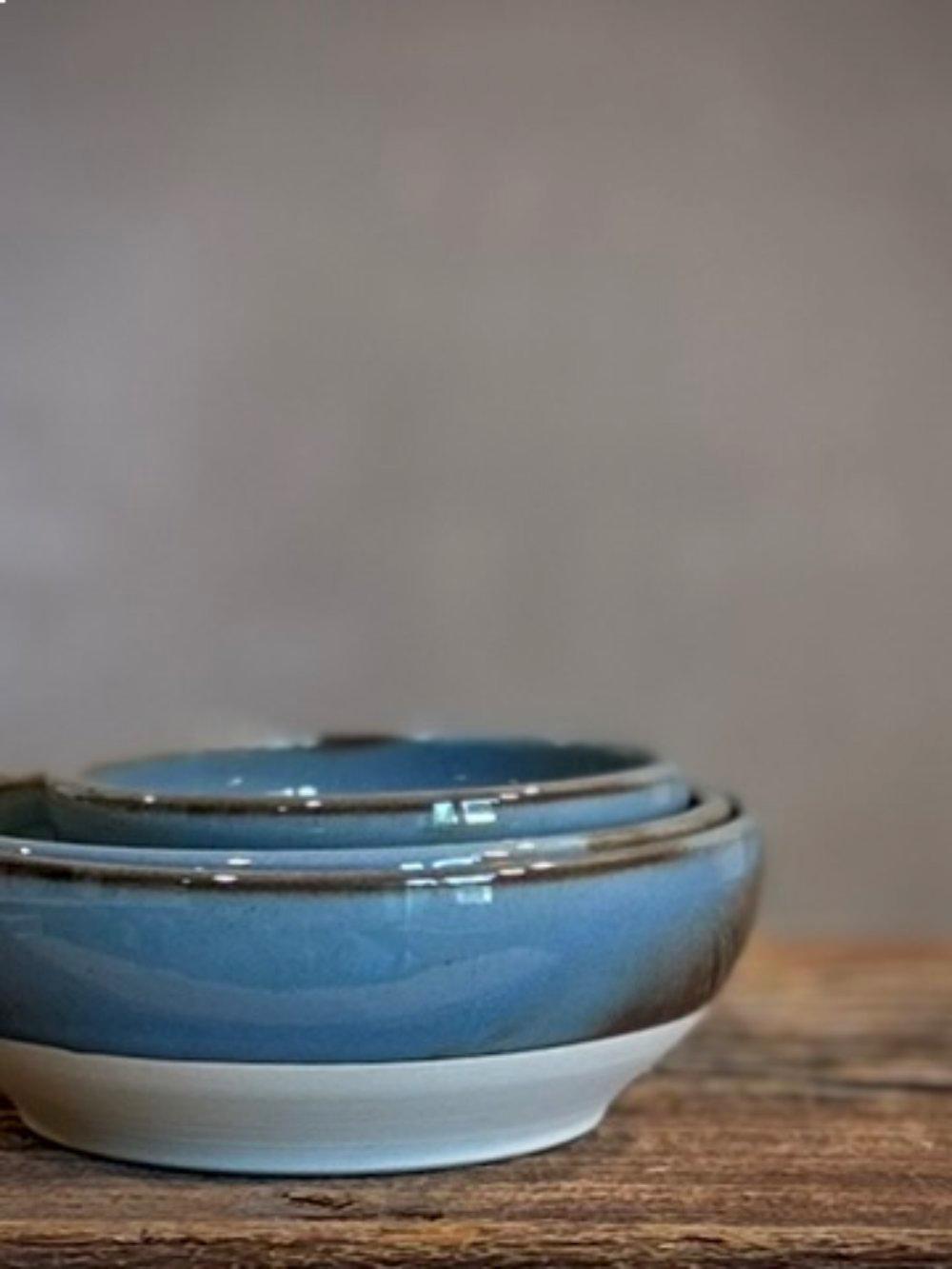 Handmade Ceramic Serving Bowl | Riverdrift Artisan Stoneware Bowl | Pasta, Soup, Salad, Ramen & Snack Bowl | Choose Your Size