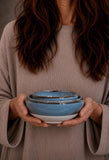 Handmade Ceramic Serving Bowl | Riverdrift Artisan Stoneware Bowl | Pasta, Soup, Salad, Ramen & Snack Bowl | Choose Your Size