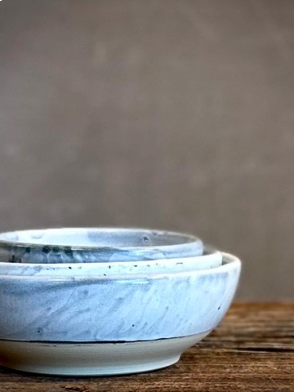 Handmade Ceramic Serving Bowl | Linen Gray Artisan Stoneware Bowl | Pasta, Soup, Salad, Ramen & Snack Bowl | Choose Your Size