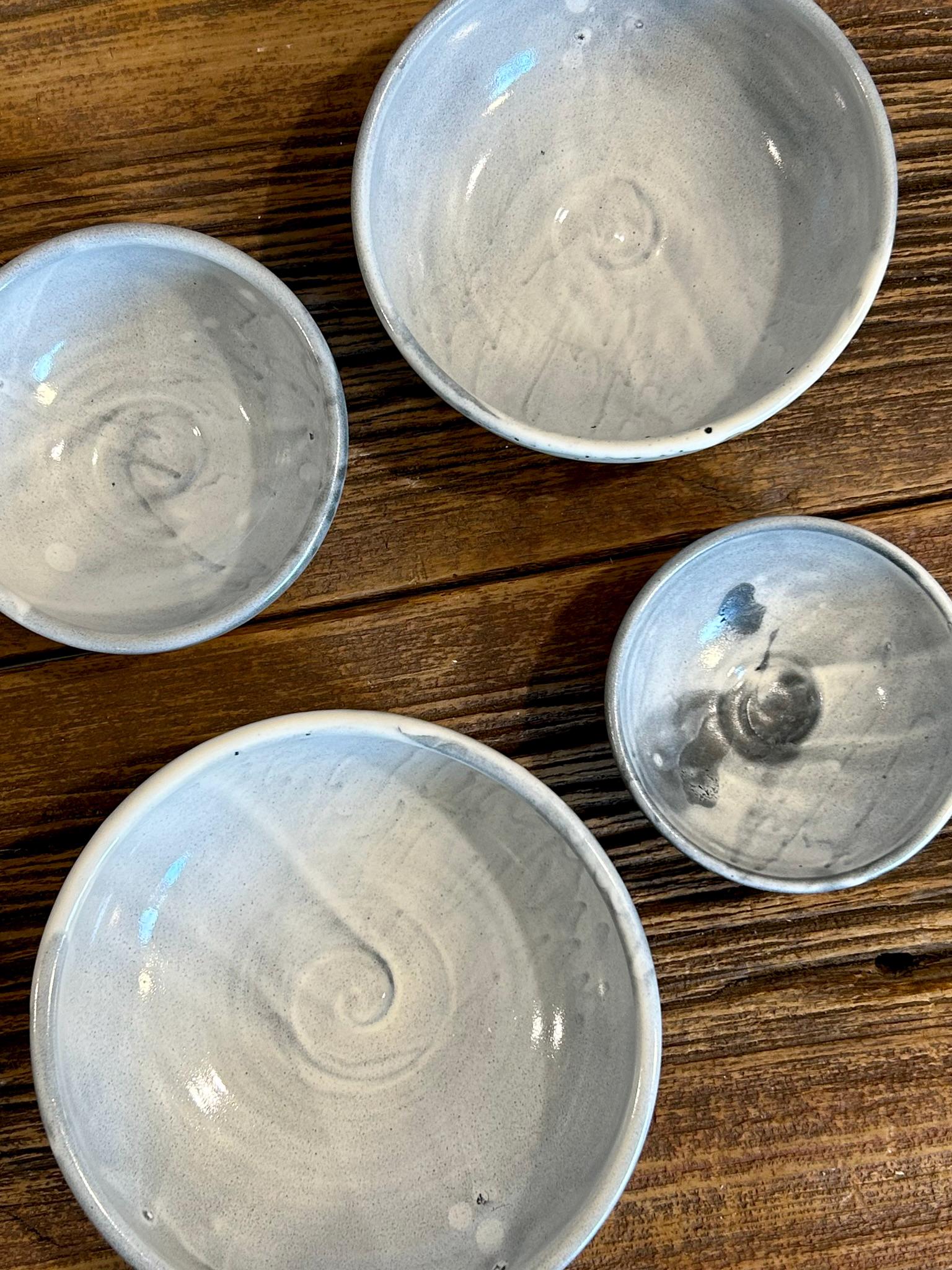 Handmade Ceramic Serving Bowl | Linen Gray Artisan Stoneware Bowl | Pasta, Soup, Salad, Ramen & Snack Bowl | Choose Your Size