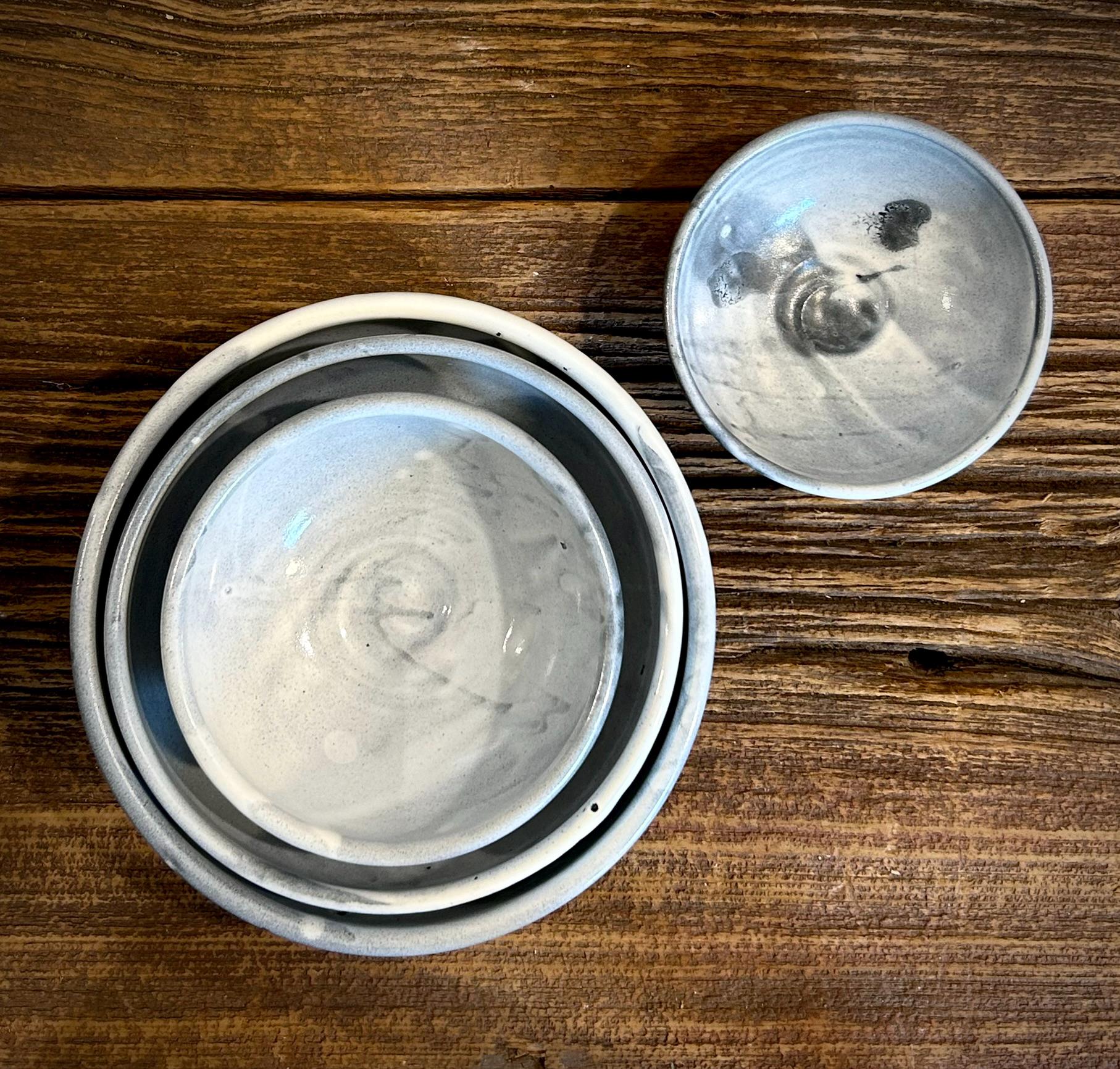 Handmade Ceramic Serving Bowl | Linen Gray Artisan Stoneware Bowl | Pasta, Soup, Salad, Ramen & Snack Bowl | Choose Your Size
