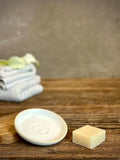 Handmade Ceramic Trinket Dish | White Dove Stoneware Soap Dish | Jewelry Holder | Olive Oil Bread Dipping Plate | Small Catchall Dish