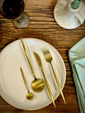 Handmade Ceramic Dinnerware Set | White Dove Artisan Stoneware Dinner Set | Plate, Salad Plate, Bowl & Tumbler